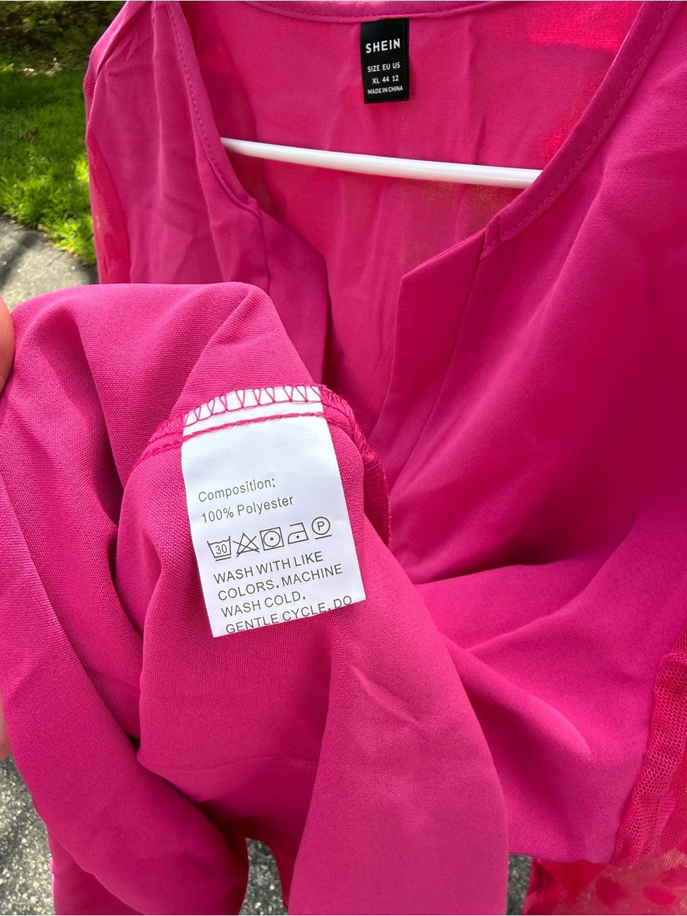 Fuchsia Split-Neck Button Tunic - Picture 6 of 6